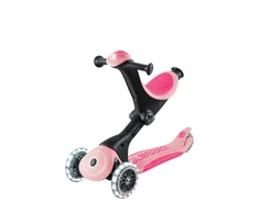 Paspirtukas GLOBBER Go Up Deluxe Lights, rožinis, 748-610