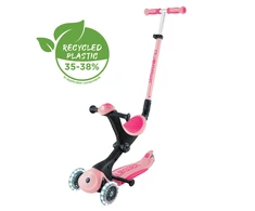 Paspirtukas GLOBBER Go Up Deluxe Lights, rožinis, 748-610
