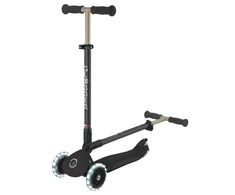 Paspirtukas GLOBBER Go Up Deluxe Lights, Juodas
