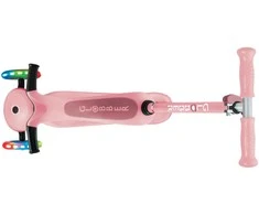 GLOBBER paspirtukas Go-Up Sporty Lights, spalva: pastelinė rožinė