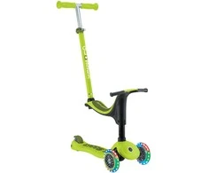 GLOBBER paspirtukas Go-Up Sporty Lights, spalva: laimo žalia