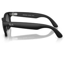 Išmanieji akiniai RayBan Meta Wayfarer Gen 2, juodi rėmeliai ir grafito spalvos lęšiai, didelis dydis
