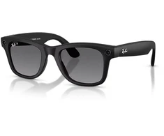 Išmanieji akiniai RayBan Meta Wayfarer Gen 2, juodi rėmeliai ir grafito spalvos lęšiai, didelis dydis