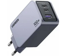 UGREEN Nexode Pro, 100W, 3 prievadų GaN greitasis įkroviklis