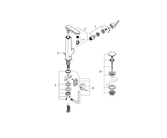 Maišytuvas Grohe Plus L, 1/2″ (23844003)