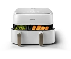 Dviejų krepšelių gruzdintuvė Philips 3000 serija NA353/10, 9 l, Balta (Ekspozicinė prekė)
