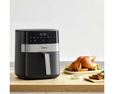 Gruzdintuvė Midea Air fryer | MF-CN65E | Galia 1700 W | Talpa 6.5 L | Juodos spalvos