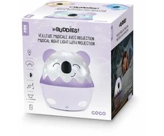 Hi Buddies ! Bigben Belaidis muzikinis naktinis šviestuvas su projekcija - violetinės spalvos | Koala