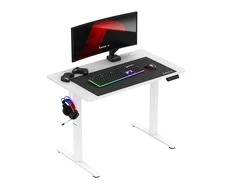 Huzaro Hero 7.9 reguliuojamo aukščio stalas, baltas