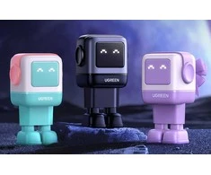 Įkroviklis Ugreen Nexode RG (Robot GaN), 65 W, Rožinės/mėlynos spalvos