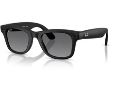 Išmanieji akiniai RayBan Meta Wayfarer Gen 2, juodi rėmeliai ir grafito spalvos lęšiai, standartinis dydis