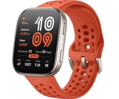 Išmanusis laikrodis Amazfit Bip 6, Kreminės spalvos su raudonu dirželiu