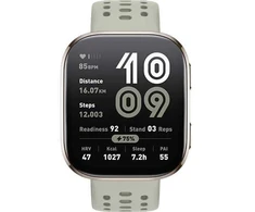 Išmanusis laikrodis Amazfit Bip 6, Kreminės spalvos su pilkos spalvos dirželiu
