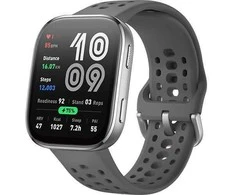 Išmanusis laikrodis Amazfit Bip 6, Sidabrinės spalvos su anglies spalvos dirželiu