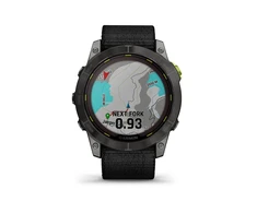 Išmanusis laikrodis Garmin Enduro 2, Anglies spalvos korpusas su juodu nailoniniu dirželiu „UltraFit“
