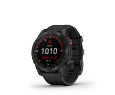 Išmanusis laikrodis Garmin fenix 7 Solar, Pilkos skalūno spalvos, su juodos spalvos silikoniniu dirželiu (Ekspozicinė prekė)