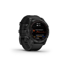 Išmanusis laikrodis Garmin fenix 7 Solar, Pilkos skalūno spalvos, su juodos spalvos silikoniniu dirželiu (Ekspozicinė prekė)