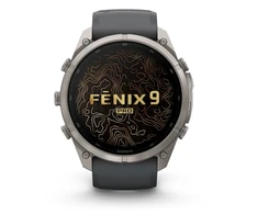 Išmanusis laikrodis Garmin fēnix® 9 Pro inReach® – 51 mm, Titanas su grafito spalvos / juodu silikoniniu dirželiu | 010-04337-21