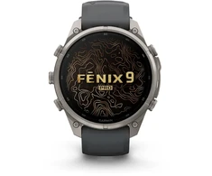 Išmanusis laikrodis Garmin fēnix® 9 Pro inReach® – 47 mm, Titanas su grafito spalvos / juodu silikoniniu dirželiu | 010-04336-21