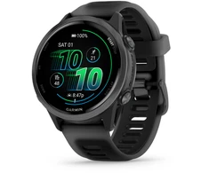 Išmanusis laikrodis Garmin Forerunner® 570 - 42mm Pilkai melsvos spalvos aliuminis su permatomu juodu / juodu dirželiu