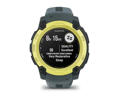 Išmanusis laikrodis Garmin Instinct E – 40 mm, Su laimo/tamsiai pilkos spalvos dirželiu