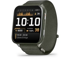Išmanusis laikrodis Garmin Venu® X1, Samanų spalvos su titano nugarėle ir samanų spalvos „ComfortFit“ nailoniniu dirželiu