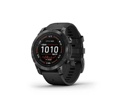 Išmanusis laikrodis Garmin Epix Pro (Gen 2) , Pilkos spalvos nerūdijančio plieno korpusas (51 mm), Juodos spalvos silikoninis dirželis