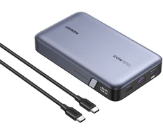 Išorinė baterija UGREEN Nexode 25188, 20000 mAh, 100 W, 2 × USB-C, USB-A, LED ekranas
