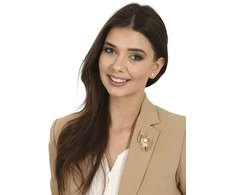 Jwl Luxury Pearls Paauksuota angelo formos segė su perlu ir kristalais JL0822