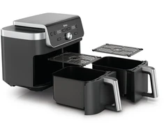Karšto oro gruzdintuvė Ninja Dual Zone XL DZ901EU, pilka sp., 2470 W, 9.5 l