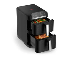 Karšto oro gruzdintuvė, Tefal Easy Fry Crispy Stack EY7528E0, 10 L, 2700 W, juoda