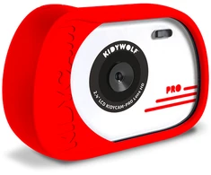 KIDYWOLF vandeniui atsparus skaitmeninis fotoaparatas KIDYCAM, raudonas