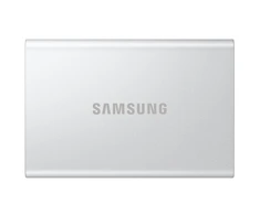 Kietasis nešiojamasis SSD diskas Samsung T7 Resurrected 2TB“, 1050 MB/s skaitymo ir 1000 MB/s įrašymo sparta.