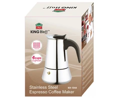 Kavinukas KingHoff KH-1044, 0.2 l, sidabrinis