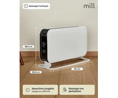 Konvekcinis šildytuvas Mill Instant Max CO2200MECMAX | 2200 W | iki 30 m² | Baltas