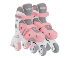 Mokomieji riedučiai Globber Learning Skates 2in1, S/M 30-33, 5+ m., rožiniai