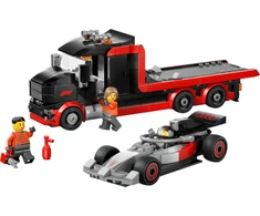 LEGO® F1® parodomasis sunkvežimis su „Audi“ F1® bolidu