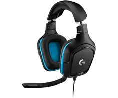Logitech G432 7.1 Surround Sound ausinės su laidu žaidimams, Juodos