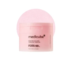 Medicube PDRN Pink Collagen Toning Gel Toner Pad veido valymo padeliai su PDRN, 120 ml/70 vnt