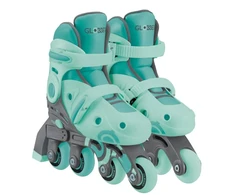 Mokomieji riedučiai Globber Learning Skates 2in1, S/M 30-33, 5+ m., mėtiniai