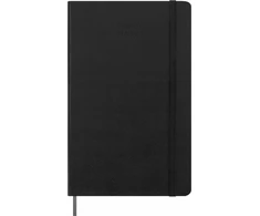 Darbo kalendorius Moleskine, be datos, L, kietas viršelis, juodas
