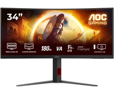Žaidimų monitorius AOC CU34G4 / Curved / Fast VA | UWQHD | 21:9 | 180 Hz | 1 ms | 3440 x 1440 pikselių | 300 cd/m²