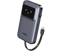 Nešiojamas įkroviklis UGREEN 10000mAh Power Bank su integruotu kabeliu
