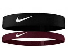 Sportinė galvos juosta Nike Flex | juodos/bordo spalvos, 2 vnt.