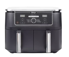 Ninja Foodi MAX dviejų zonų gruzdintuvė AF400EU, 9,5 l, Juoda