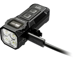Nitecore TUP2 Žibintuvėlis-raktų pakabukas, 1200 lm, 125 m, OLED ekranas, 1300 mAh, USB-C, IP54, juodos spalvos