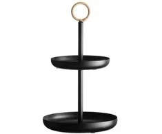Padėklas užkandžiam Maku, su rankenėle, 24 cm
