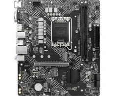 Pagrindinė plokštė MSI PRO H610M-G DDR4/LGA1700/MicroATX/Atminties lizdai 2/1xPCI-Express 3.0 1x/1xPCI-Express 4.0 16x/1xM.2/1x15pin D-sub/1xHDMI/1xDisplayPort/2xAudio-In/1xAudio-Out/4xUSB 2.0/2xUSB 3.2/1xPS/2/1xRJ45