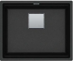 Po stalviršiu montuojama granitinė plautuvė Franke Kubus 2, KNG 110-52, Onyx