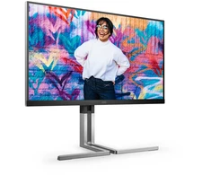Profesionalus monitorius AOC Q27U3CV Graphic Pro, 27" QHD (2560x1440) IPS Quantum Dot, 75Hz, 98% DCI-P3, ΔE<2, USB-C 96W dokas, HDR400, garsiakalbiai